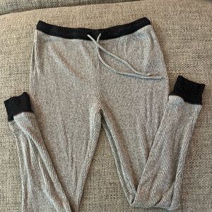 Women’s Old Navy Rib Jogger Gray with Black Trim size L